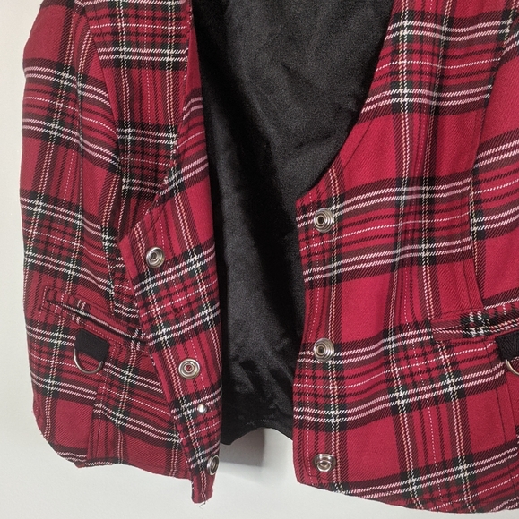 Switchblade Stiletto Plaid Vest Vintage Steady L - Picture 3 of 9